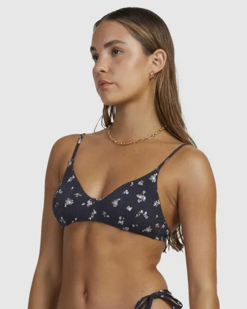 Rvca Sprinkle Triangle Bikini Top Rvca Black Women Bikini Tops