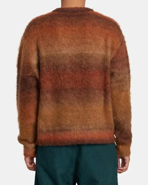 Rvca Spun Spirit Studio Sweater Red Earth WomenMen Sweaters