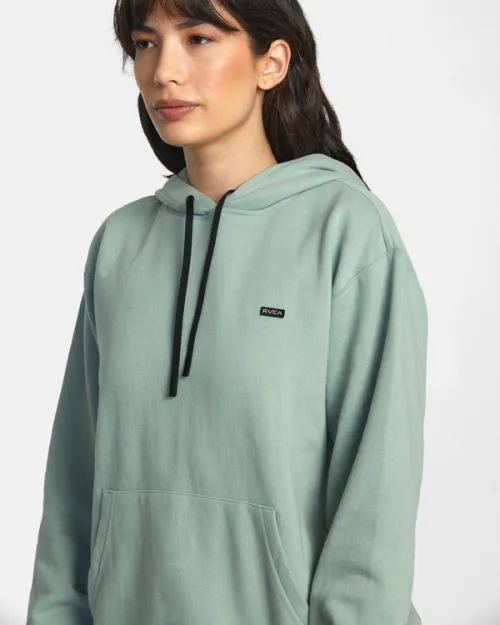 Rvca Sunday Hooded Base Layer Top Sage Women Hoodies and Fleece