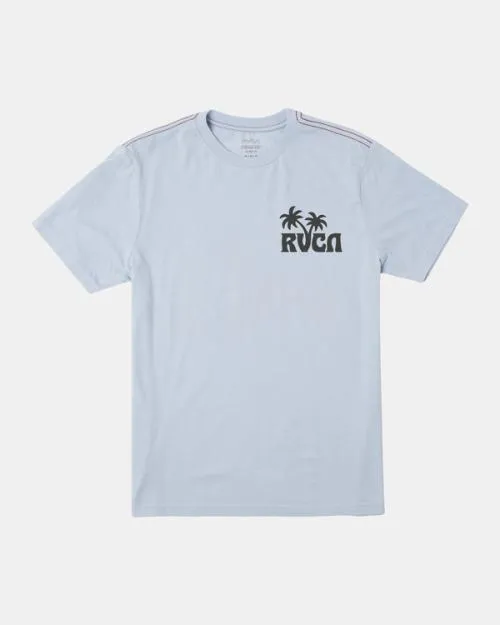 Rvca Sundowner Tee Deja Blue Men Short Sleeves