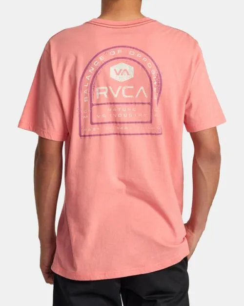 Rvca Tract Tee Vintage Salmon Men Short Sleeves