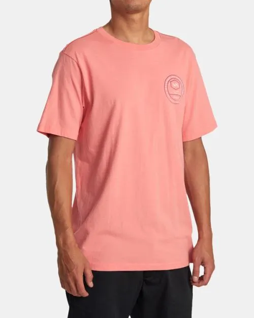 Rvca Tract Tee Vintage Salmon Men Short Sleeves