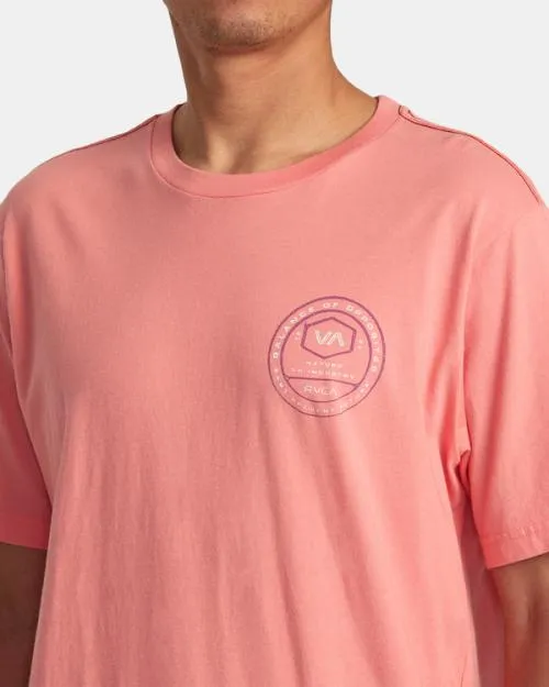 Rvca Tract Tee Vintage Salmon Men Short Sleeves