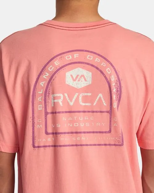 Rvca Tract Tee Vintage Salmon Men Short Sleeves