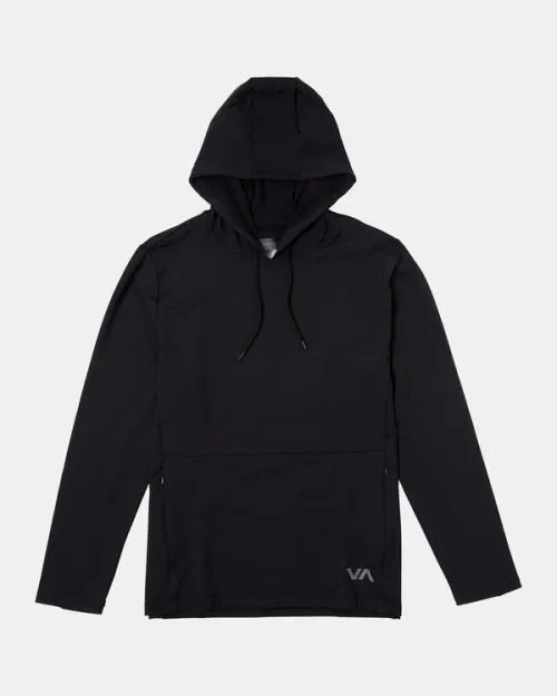 Rvca Trainer Hoodie Black SportMen Hoodies and Sweatshirts