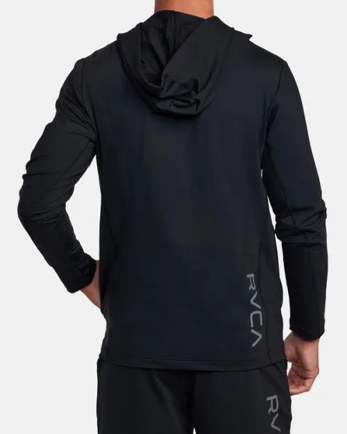 Rvca Trainer Hoodie Black SportMen Hoodies and Sweatshirts