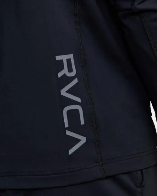 Rvca Trainer Hoodie Black SportMen Hoodies and Sweatshirts