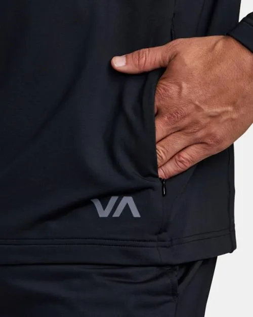 Rvca Trainer Hoodie Black SportMen Hoodies and Sweatshirts