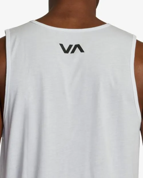 Rvca VA Blur Tank Top White SportMen Tees and Tanks