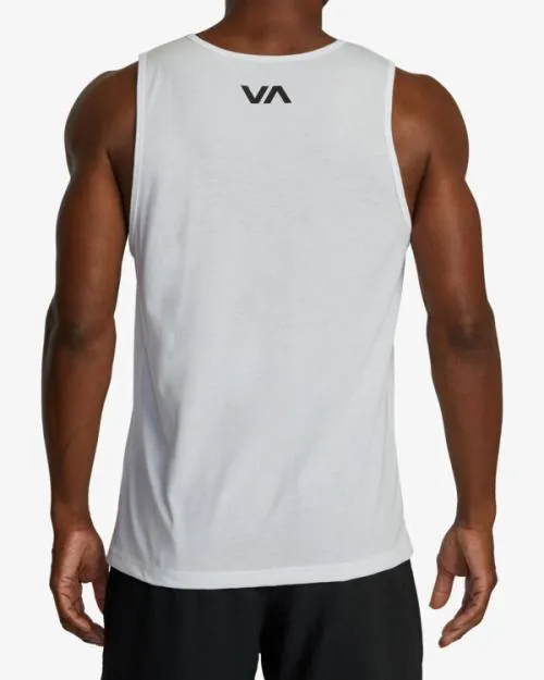 Rvca VA Blur Tank Top White SportMen Tees and Tanks