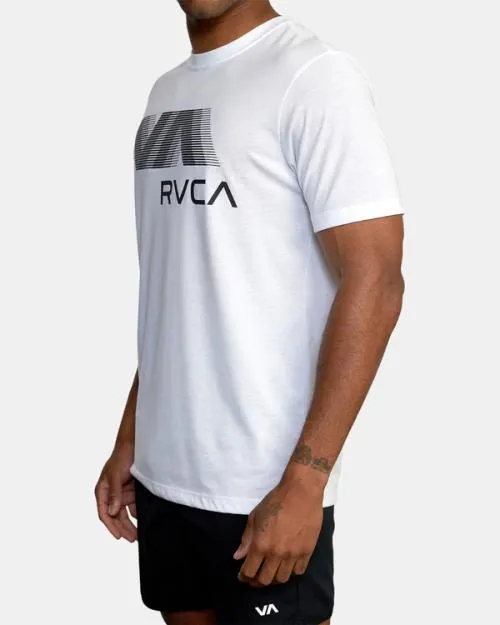 Rvca VA Blur Tee White SportMen Short Sleeves
