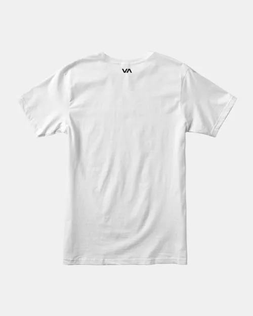 Rvca VA Blur Tee White SportMen Short Sleeves
