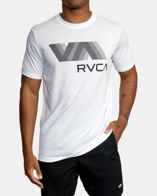 Rvca VA Blur Tee White SportMen Short Sleeves