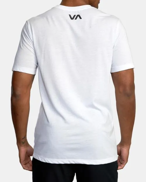 Rvca VA Blur Tee White SportMen Short Sleeves