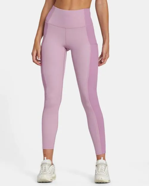Rvca VA Sport Rib Block Technical High Waist Leggings Lilac SportWomen Pants