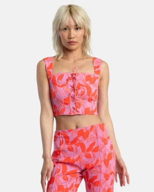 Rvca Villa Tank Top Cyclamen Women Tops