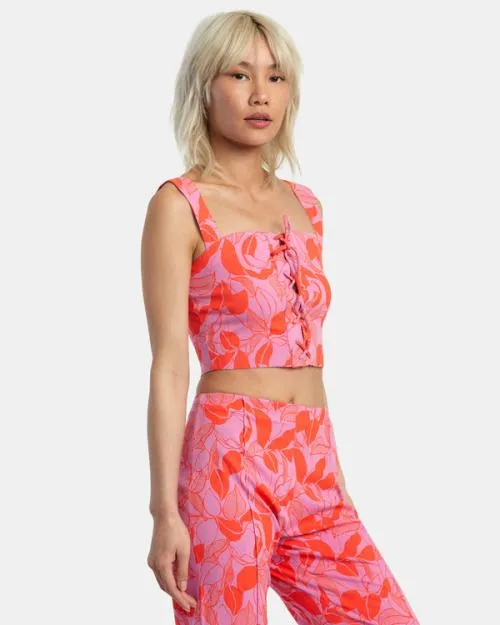 Rvca Villa Tank Top Cyclamen Women Tops