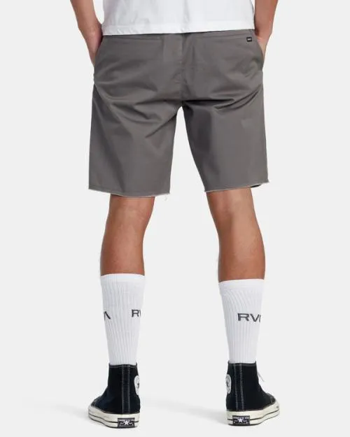 Rvca Weekend Elastic Waist Shorts Smoke Men Shorts and Hybrids