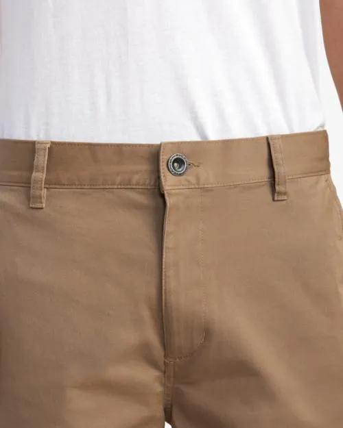 Rvca Weekend Stretch Shorts Dark Khaki Men Shorts and Hybrids