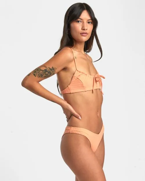 Rvca Wide Rib Medium Bikini Bottoms Lilikoi Women Bikini Bottoms