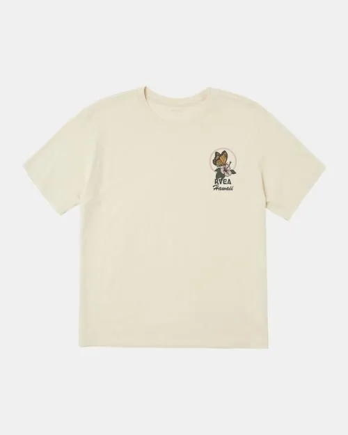 Rvca Wish You Were Here TShirt Latte Women Tees and Tanks