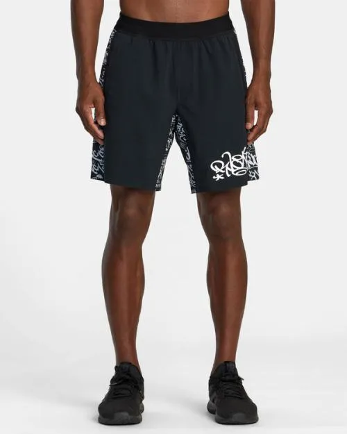 Rvca Yogger Plus Technical Training Shorts Black Dmote Men Athletic Shorts