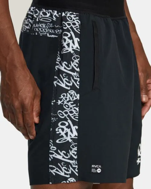 Rvca Yogger Plus Technical Training Shorts Black Dmote Men Athletic Shorts