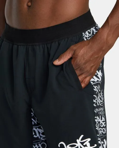 Rvca Yogger Plus Technical Training Shorts Black Dmote Men Athletic Shorts