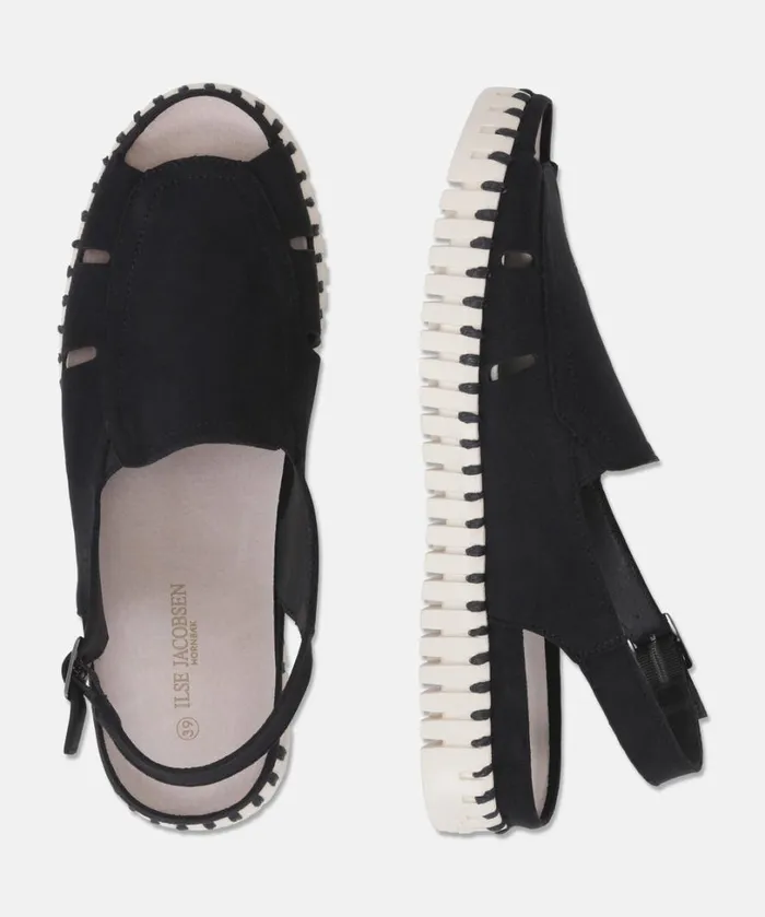 Sandal With Straps 8211 Black Shoes Ilse Jacobsen Sandals Sandal With Straps 8211 Black Shoes Ilse Jacobsen Sandals