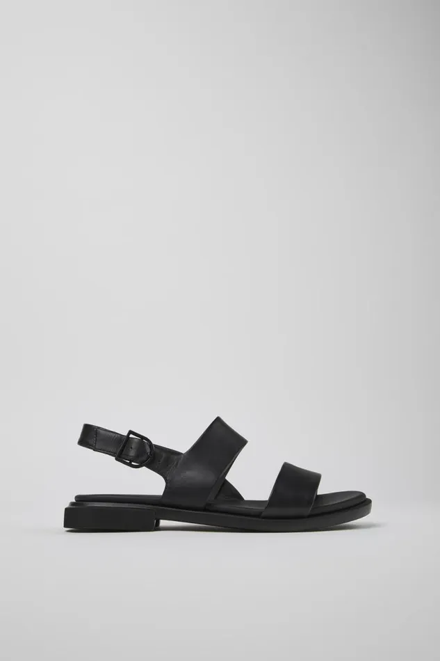 Sandals Women Camper Edy Black Leather Sandal Sandals Women Camper Edy Black Leather Sandal