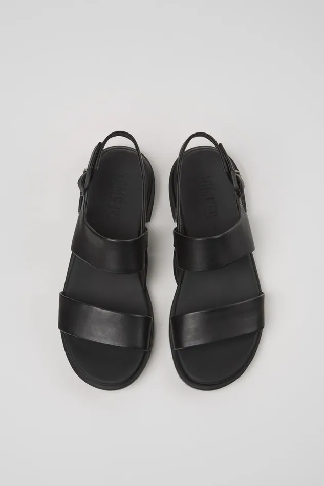 Sandals Women Camper Edy Black Leather Sandal Sandals Women Camper Edy Black Leather Sandal