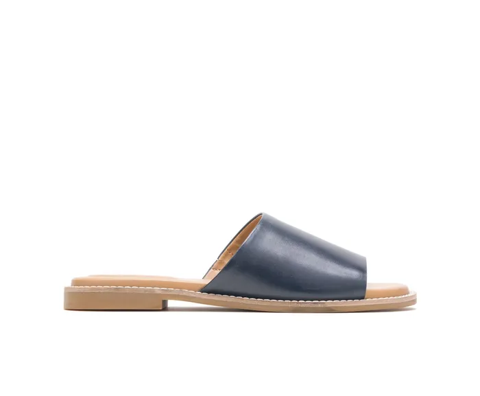 Sandals Women Lexi Slide Navy Leather Hush Puppies