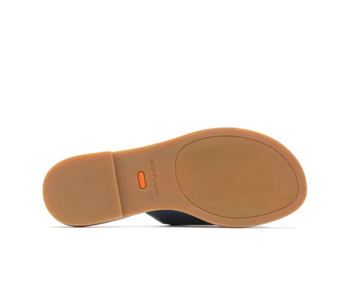 Sandals Women Lexi Slide Navy Leather Hush Puppies