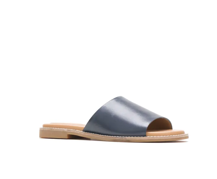 Sandals Women Lexi Slide Navy Leather Hush Puppies