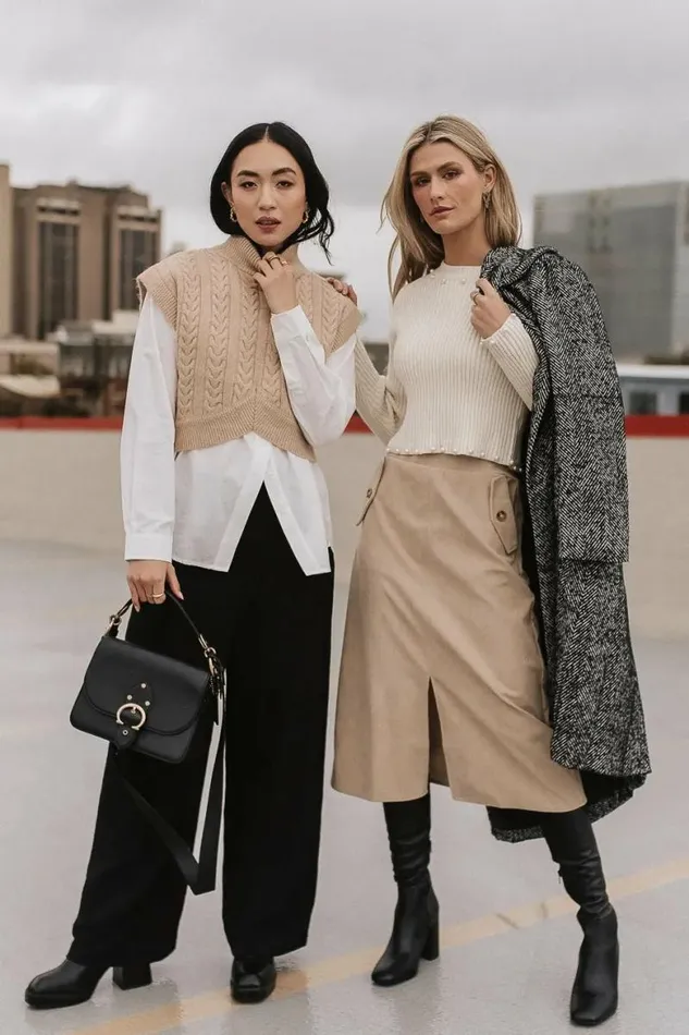 Savannah Corduroy Skirt In Beige Beige Women Bohme Skirts