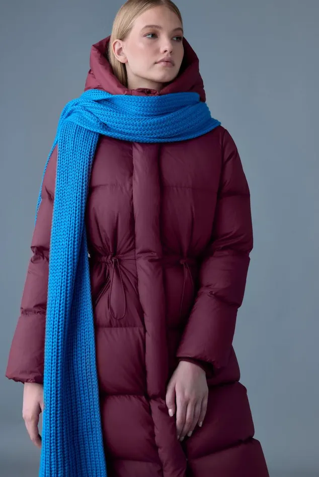 Scarves Men Mackage NELL Rectangular Merino Wool Scarf Sapphire Scarves Men Mackage NELL Rectangular Merino Wool Scarf Sapphire