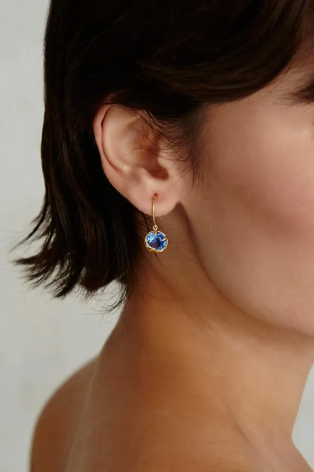 September Birthstone Earrings Sapphire Crystal Women Chan Luu Earrings