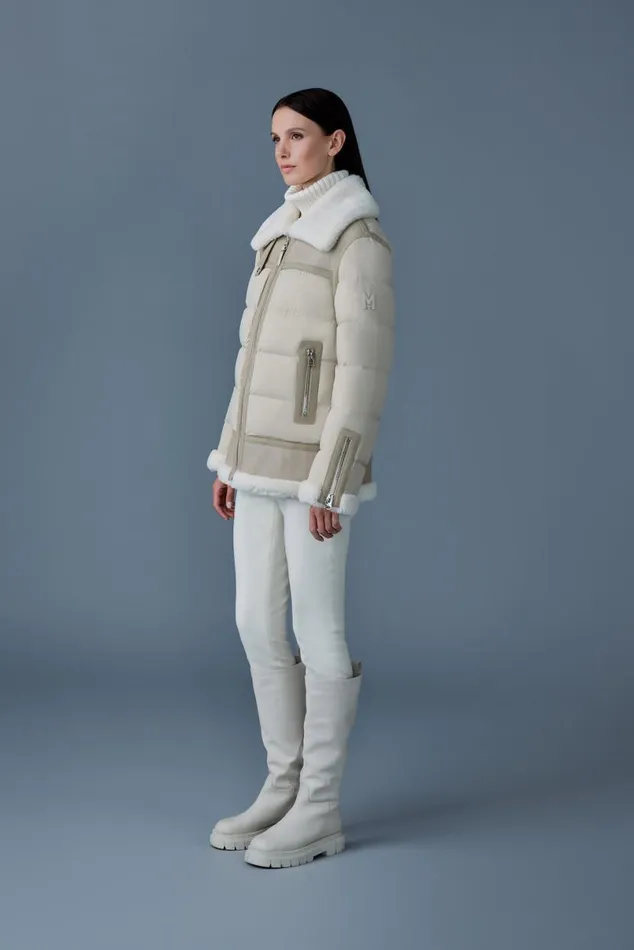 Shearling Jackets Women Mackage VANNA Mixedmedia Shearling Down Jacket Black Shearling Jackets Women Mackage VANNA Mixedmedia Shearling Down Jacket Black