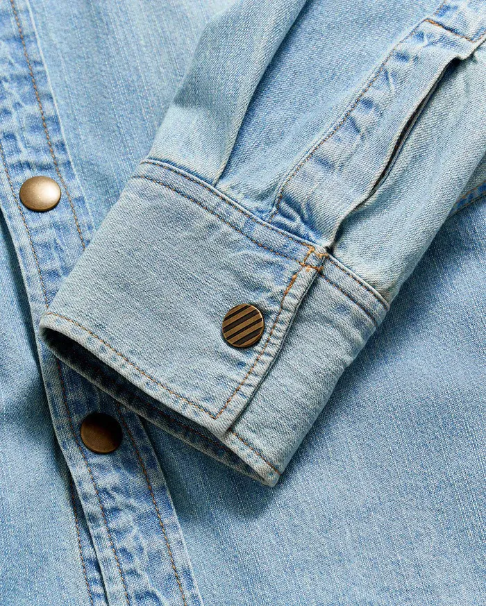 Shirting Men Billy Reid Shoals Denim Shirt Denim Wash