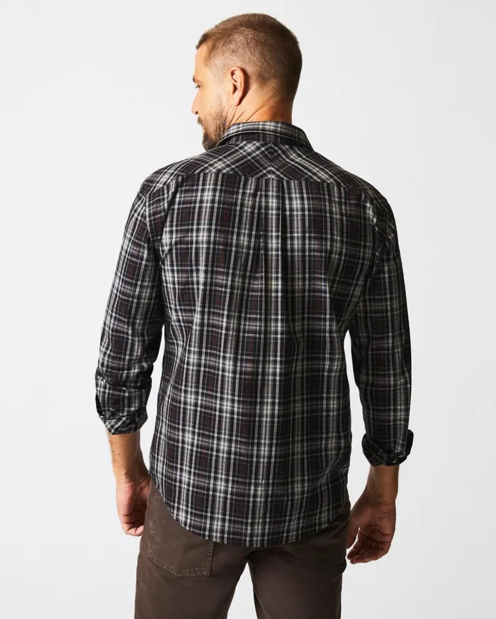 Shirting Men Billy Reid Tonal Plaid Tuscumbia Shirt Blackmulti