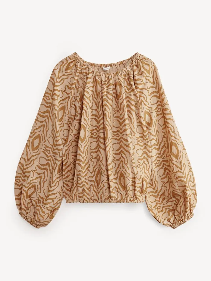 Shirts and Blouses Women By Malene Birger Lalow Blouse Peacock