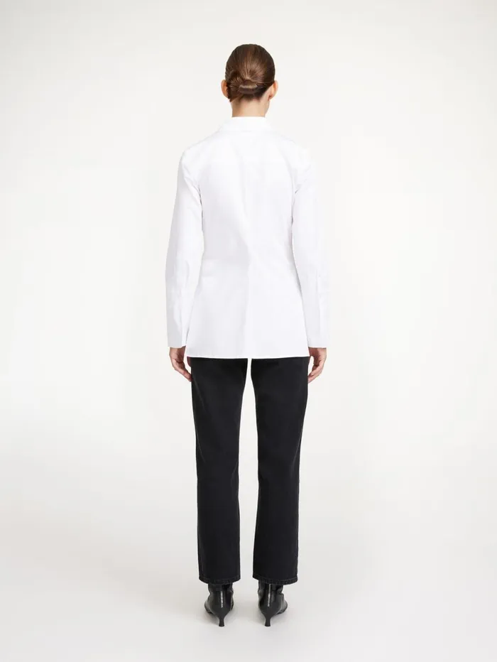 Shirts and Blouses Women By Malene Birger Padano Organic Cotton Shirt Pure White