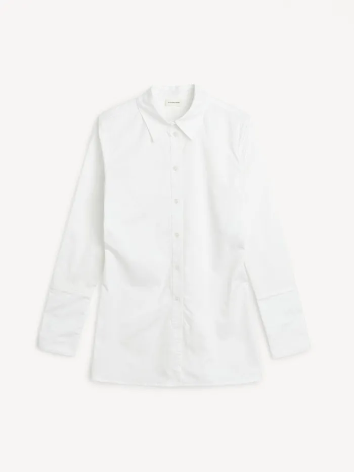 Shirts and Blouses Women By Malene Birger Padano Organic Cotton Shirt Pure White