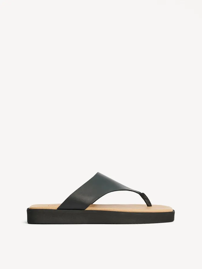 Shoes Women By Malene Birger Marisol Leather Sandals Black