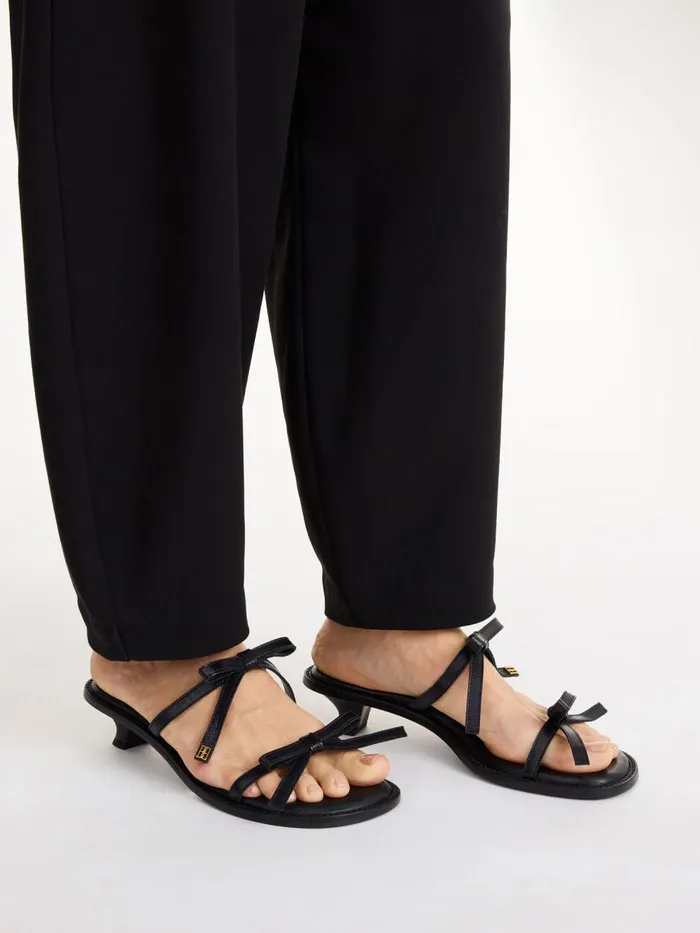 Shoes Women By Malene Birger Tianno Leather Sandals Black Shoes Women By Malene Birger Tianno Leather Sandals Black