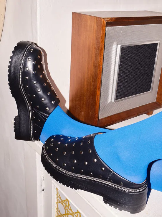 Shoes Women Lisa Says Gah Lena Chunky Mule Studs