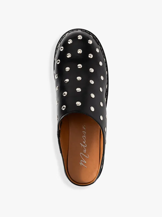 Shoes Women Lisa Says Gah Lena Chunky Mule Studs