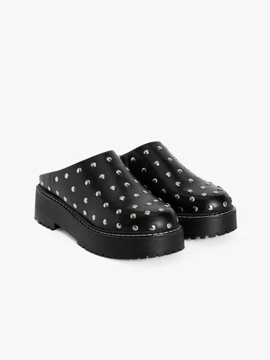 Shoes Women Lisa Says Gah Lena Chunky Mule Studs
