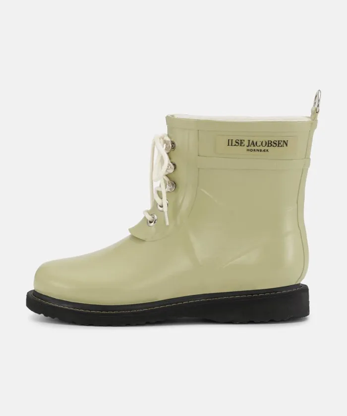 Short Rubber Boots 8211 Olive Grass Rainboots Ilse Jacobsen Rainboots Short