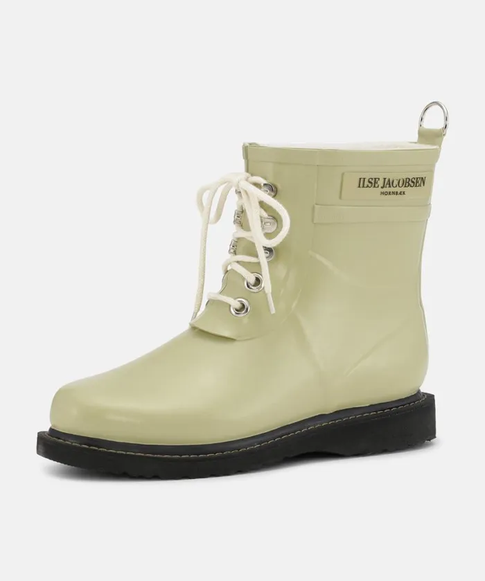 Short Rubber Boots 8211 Olive Grass Rainboots Ilse Jacobsen Rainboots Short
